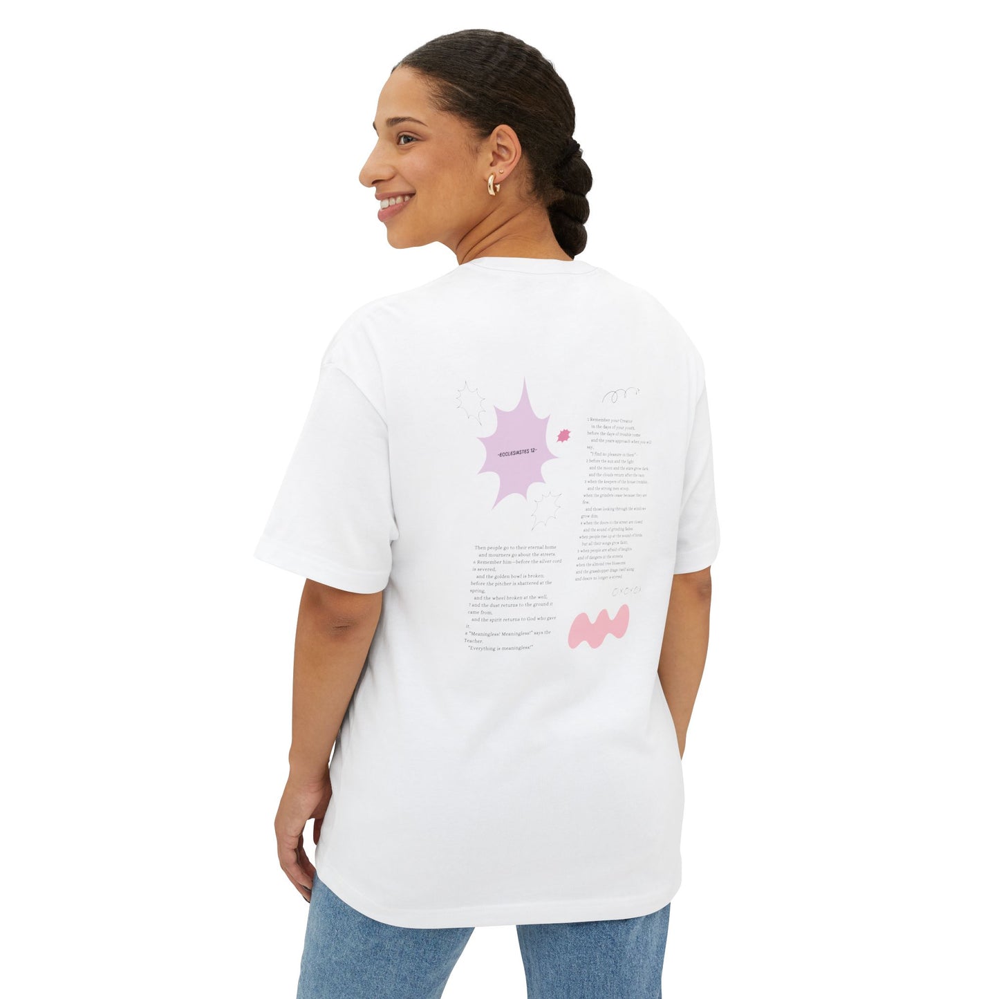 Ecclesiastes 12 Unisex Oversized Boxy Tee